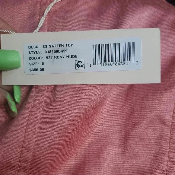 REBECCA TAYLOR SATEEN TOP - Picture 7 of 7